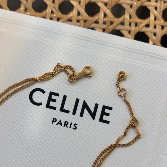 Celine Triomphe Pendant Necklace NWT - Picture 4 of 8